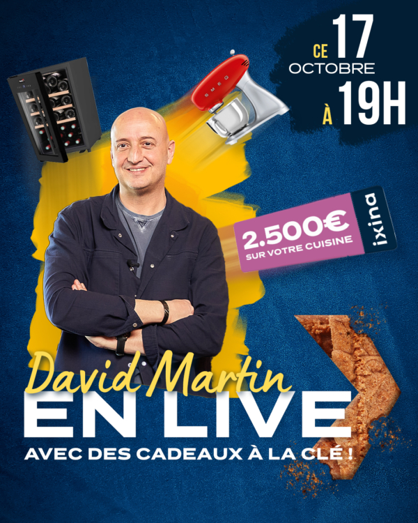 ixina contest for David Martin' live cooking show by Jordan Vanderstraeten