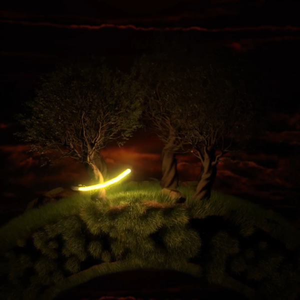 3D personal project "Follow the light" on Cinema 4D by Jordan Vanderstraeten