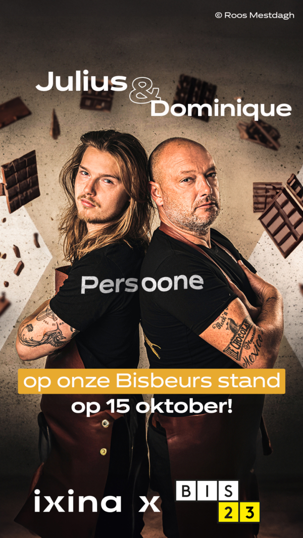 Julius &amp; Dominique at Bisbeurs' ixina stand by Jordan Vanderstraeten